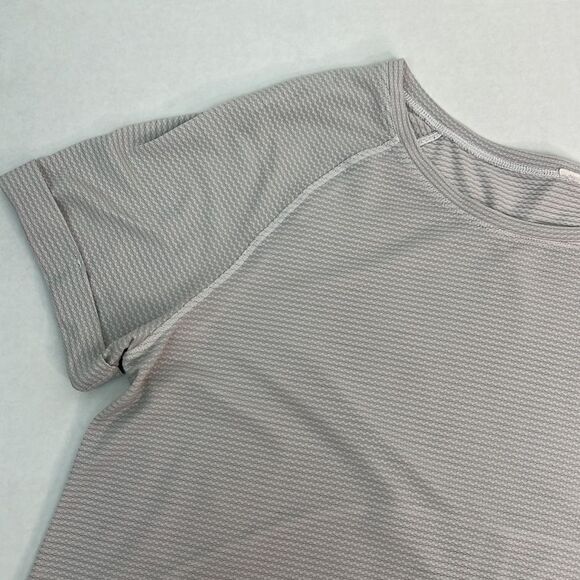 Lululemon gray open up tie-back tee size 8 E UC - Picture 2 of 13